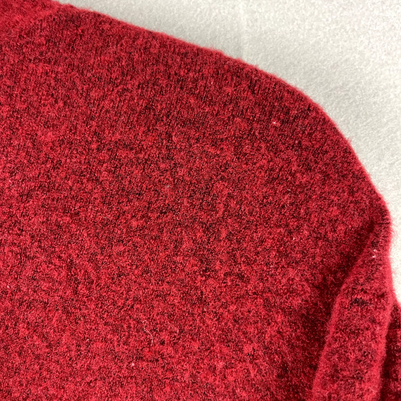 Athleta Merino Wool Blend Transit Pullover Turtleneck Sweater Womens Medium Red - Picture 13 of 13